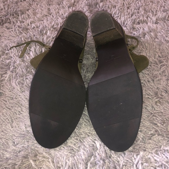 Olive Green Booties - Picture 2 of 2